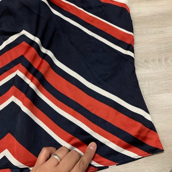 Chaps Red White Blue Halter Top Blouse XLP - Picture 7 of 8